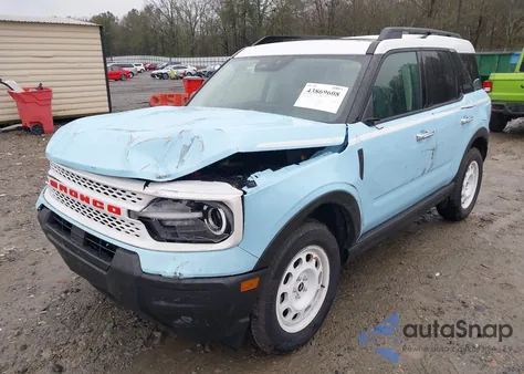 2025 Ford Bronco Sport Heritage из США, поврежденный, VIN 3FMCR9GN8SRE35811